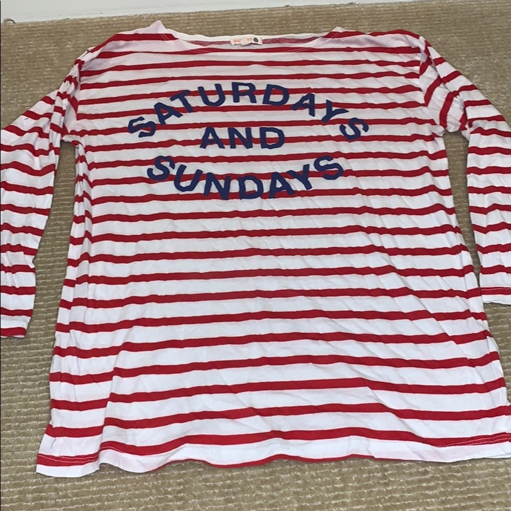 Perfect weekend striped long sleeved from Sundry